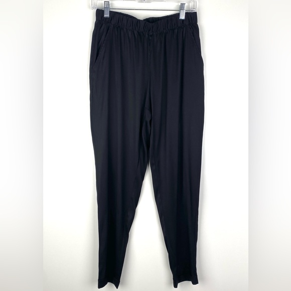 T by Alexander Wang Silk Elastic Waist Pants